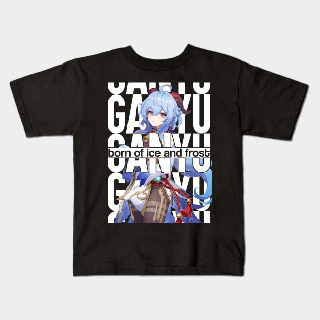 GANYU: born of ice and frost Genshin Impact Kids T-Shirt by chris28zero